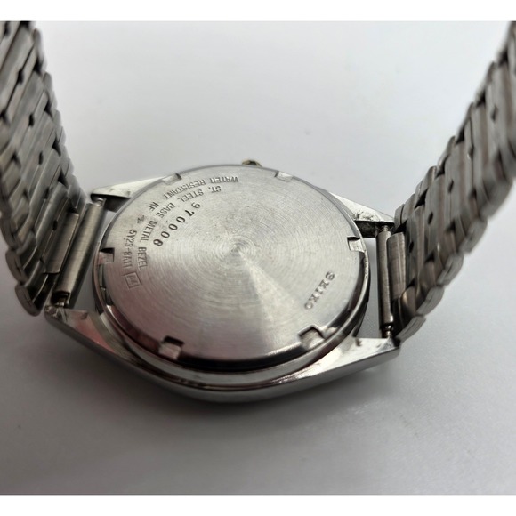 Vintage Seiko SQ Quartz Day-Date Stainless Steel Watch – Runs Great - Picture 5 of 5